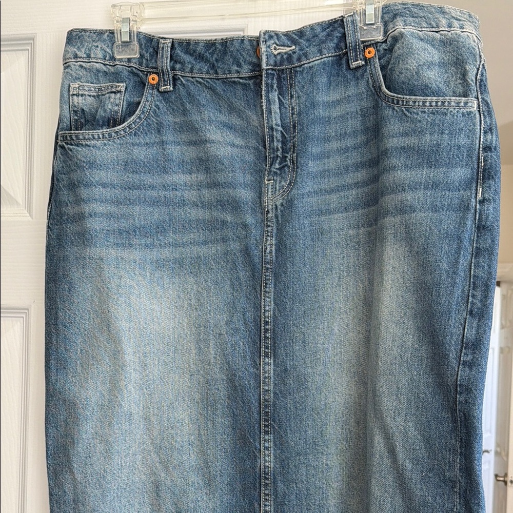 Classic Blue Denim Skirt